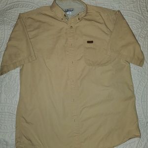 Carhartt Mens Button Down Gold Shirt Size M